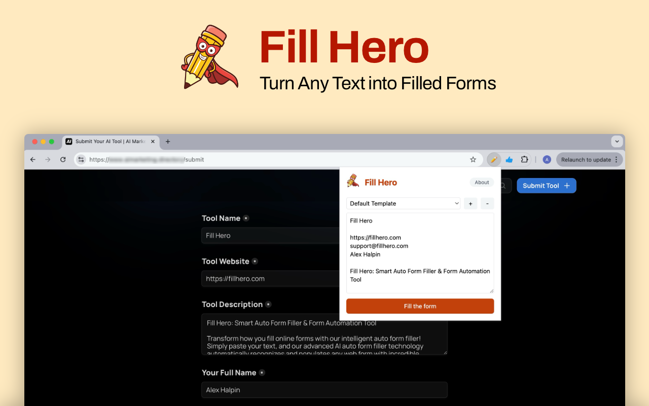 Auto Fill Complex Forms